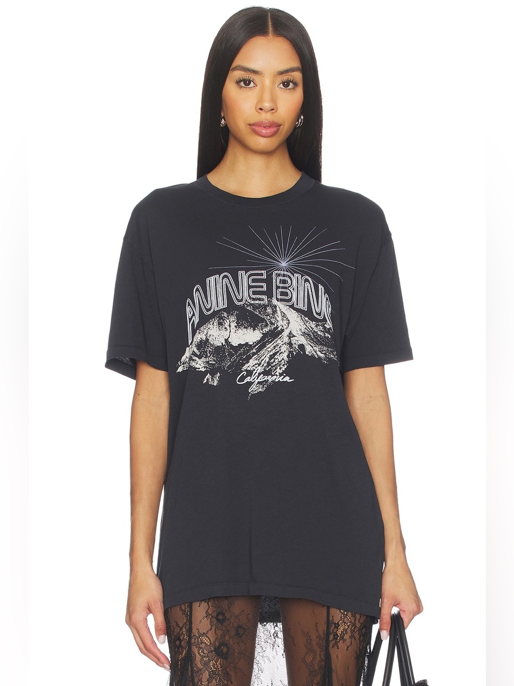 ANINE Bing Walker Tee California in Vintage Black
